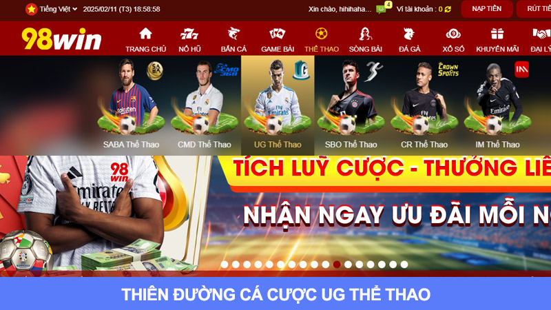 UG Thể Thao: Thiên Đường Cá Cược Thưởng Lớn Hàng Đầu Châu Á